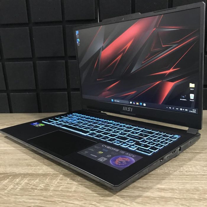 Ноутбук MSI CYBORG 15 A12VF 144Hz I5-12450H/16GB/512GB SSD/RTX4060-8GB Б/В