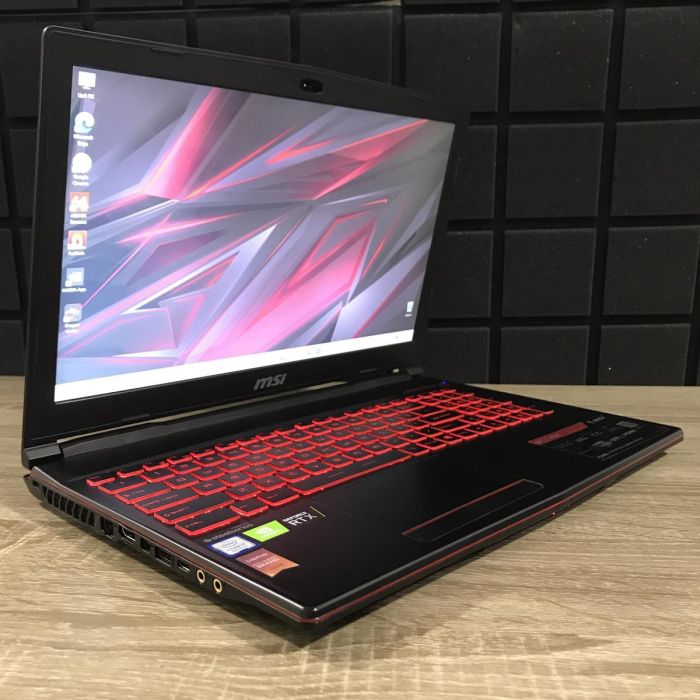 Ноутбук MSI GL63 8SE 120Hz i7-8750H/16GB/256SSD+1TB HDD/RTX2060-6GB Б/В