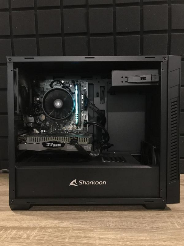 ПК Sharkoon Ryzen 3 4100/16GB/120SSD+1TbHDD/GTX1660Ti-6GB Б/В