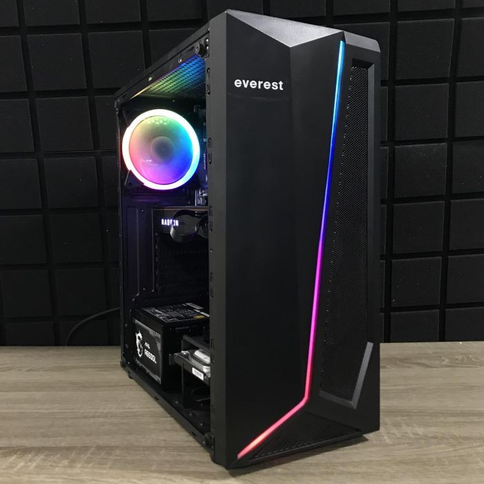 ПК Everest Ryzen 5 1600/16GB/256SSD+1TBHDD/RX5700XT-8GB Б/В