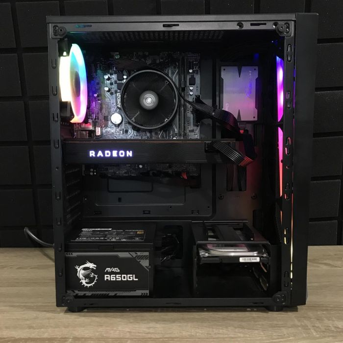ПК Everest Ryzen 5 1600/16GB/256SSD+1TBHDD/RX5700XT-8GB Б/В