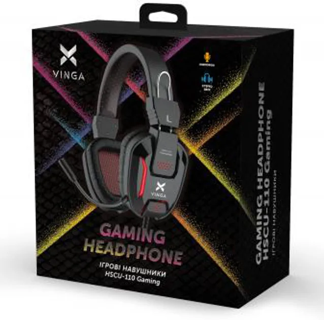 Навушники Vinga HSCU-110 Gaming Black (HSCU-110)