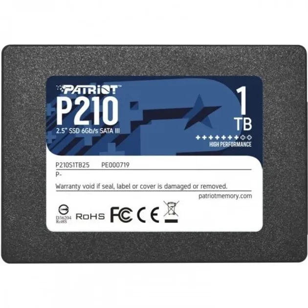 Накопичувач SSD 2.5" 1TB Patriot P210