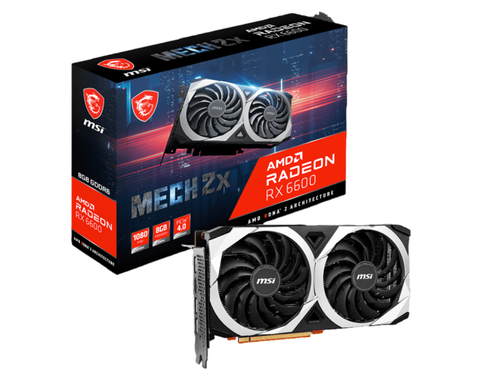 Відеокарта MSI Radeon RX 6600 MECH 2X 8G Б/В