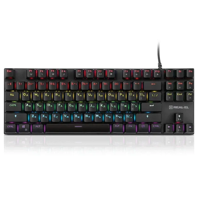 Клавіатура REAL-EL M 05 Grey, USB, механічна