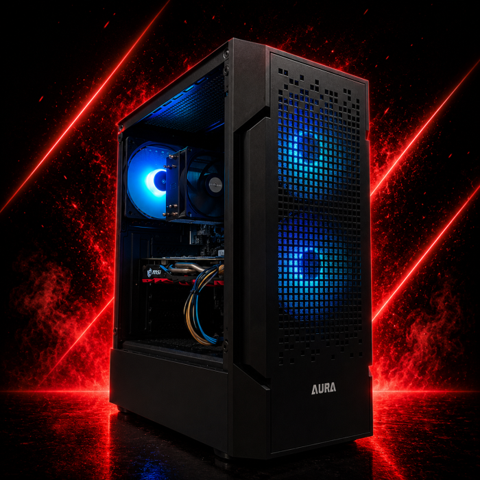 Ігровий ПК AURA Black Ryzen 5 1600/16GB/128SDD+1TBHDD/RX470-4GB Б/В