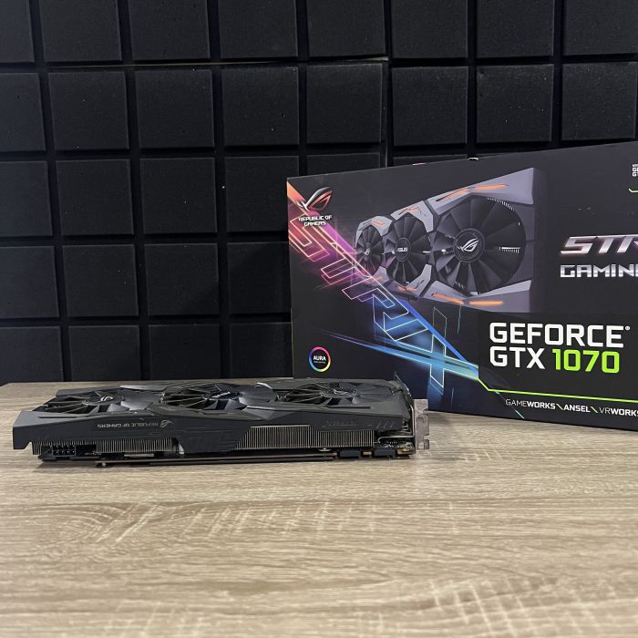 Відеокарта Asus ROG STRIX geforce GTX1070-8gb Б/В