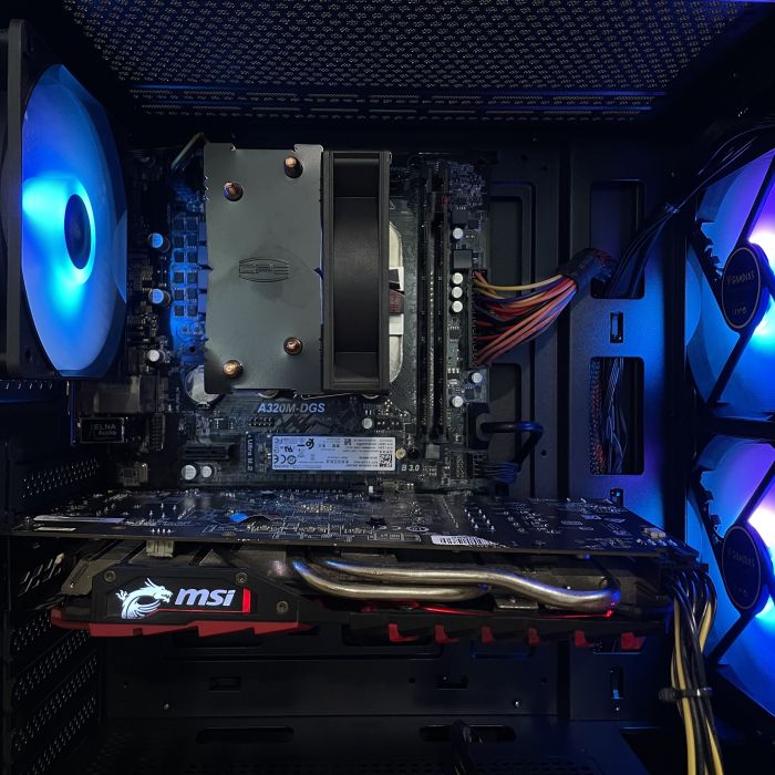 Ігровий ПК AURA Black Ryzen 5 1600/16GB/128SDD+1TBHDD/RX470-4GB Б/В