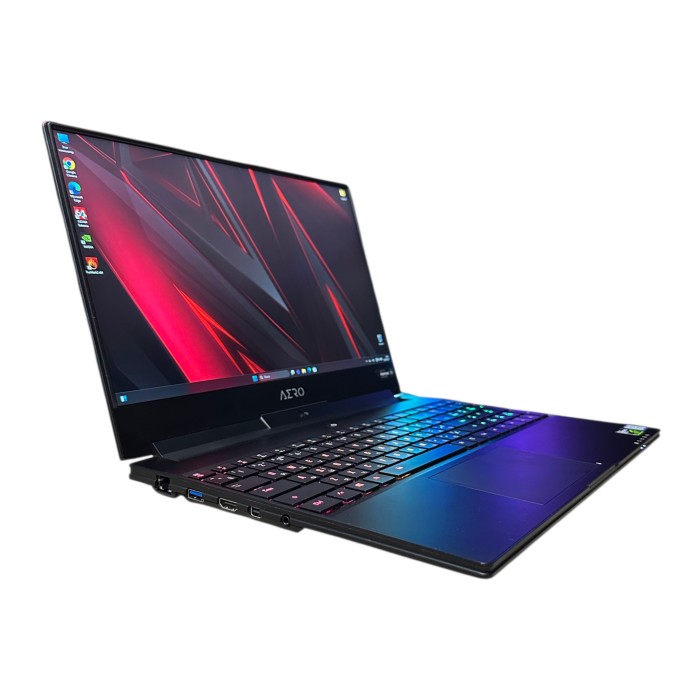 Ноутбук GIGABYTE Aero 15 i7-8750H/16GB/256SSD/144Гц/GTX1070-8GB Б/В