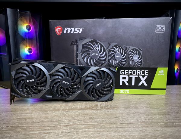 Відеокарта MSI Ventus 3x RTX 3070 - 8Gb Б/В
