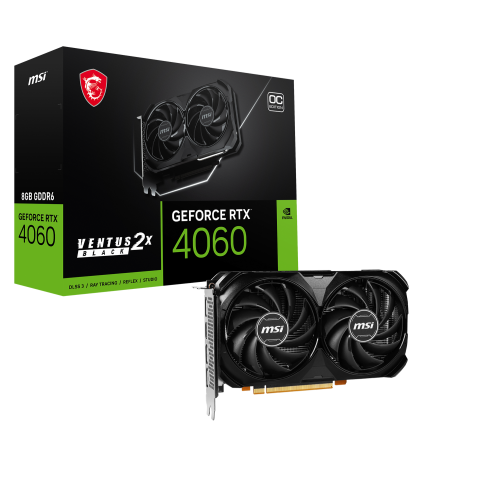 Відеокарта MSI GeForce RTX 4060 VENTUS 2X BLACK 8G OC