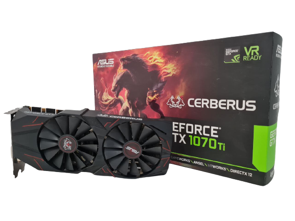 Відеокарта Asus PCI-Ex GeForce GTX 1070 Ti Cerberus 8GB GDDR5 Б/В