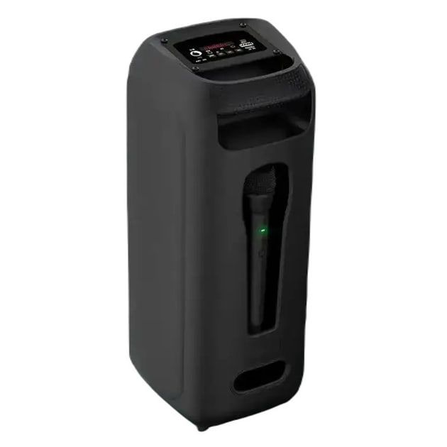 Портативна Bluetooth колонка RIAS BT-2425 4" RGB з мікрофоном 1800 mAh 20W Black