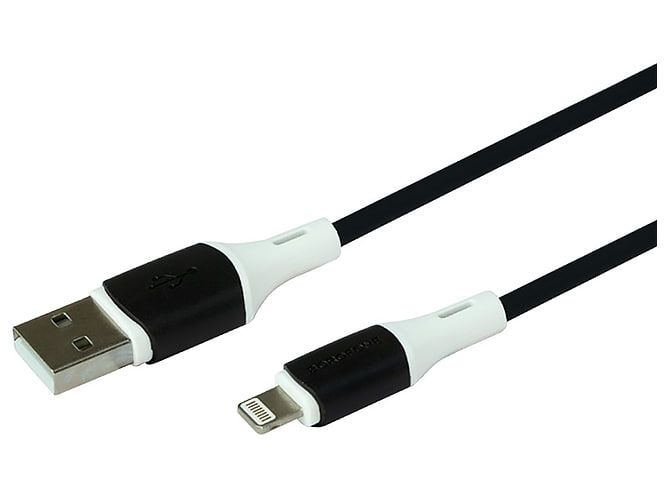 Кабель BOROFONE BX79 USB to iP 2.4A, 1m, silicone, silicone connectors, Black