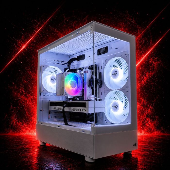 ПК AeroCool Mini White Ryzen 5 5600/32GB/480SSD/RTX 4060Ti-8GB Б/В