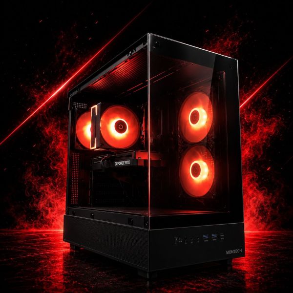 ПК MONTECH Ryzen 7 5700X/32Gb/128SSD+2Tb HDD/RTX3060Ti-8GB Б/В