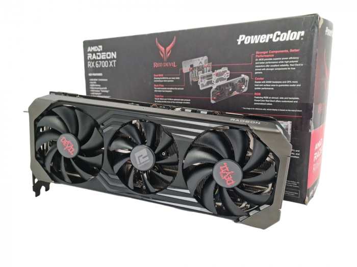 Відеокарта PowerColor Radeon RX 6700 XT Red Devil 12GB (AXRX 6700XT 12GBD6-3DHE/OC) Б/В
