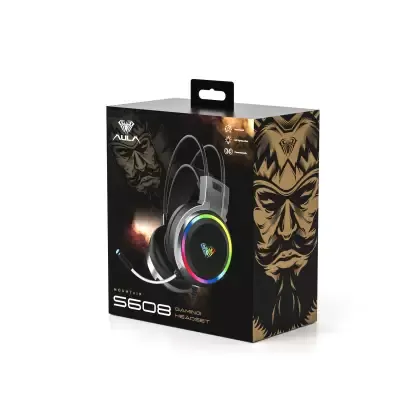 Навушники Aula S608 Wired Gaming Headset 3.5mm*2 + USB Black