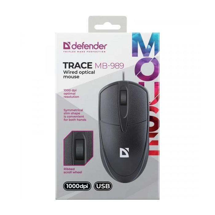 Миша Defender Trace MB-989, Black